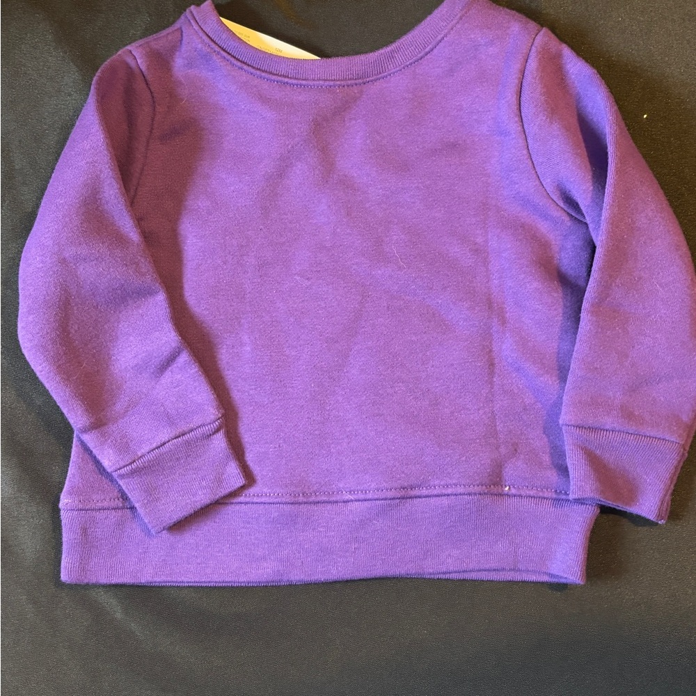 Garanimals Purple Unicorn Sweatshirt new size 12 months - Picture 4 of 4